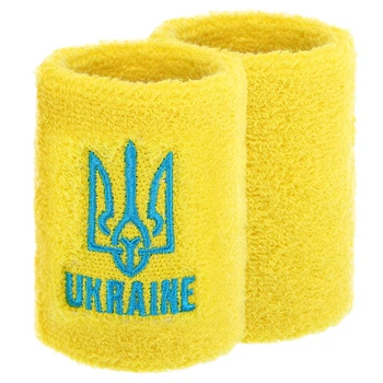 Напульсник спортивный махровый UKRAINE BC-9282-Y желтый 1шт, Жёлтый, Размер (EU) - 1SIZE