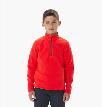 Кофта флисовая детская QUECHUA красная MH100 8645482, Красный, Размер (EU) - 164cm