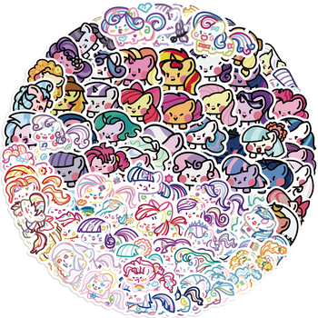 Стикерпак Набор наклеек GeekLand Май Литл Пони My Little Pony 80 штук
