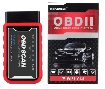 Автосканер Kingbolen ELM327 OBD-II(OBD2) WiFi адаптер для диагностики PIC 18F25K80 FW V1.5 Full