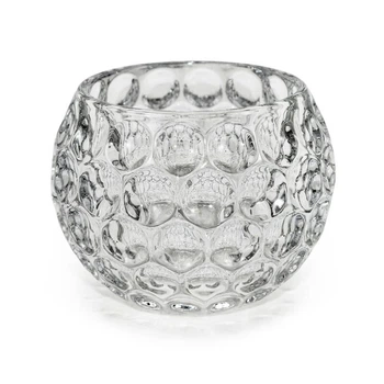 Свічник скляний Ice Bubble прозорий 9,5см (3007189)