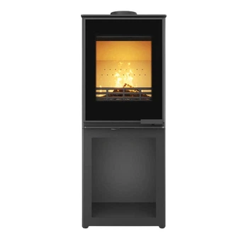 Стальная печь-камин на дровах KAWMET HARITA S15v L-Box Decor 5.7 кВт