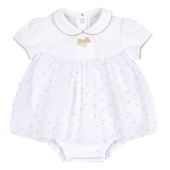 Платье-боди Chicco Molly, цвет белый, размер 72 (090.51356.033)