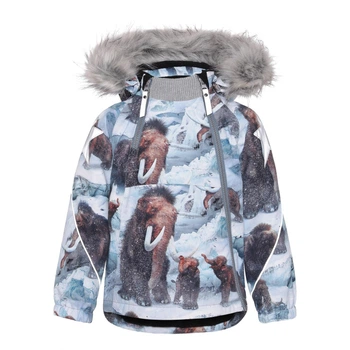 Термокуртка Molo Hopla Fur Mammoth, колір блакитний, розмір 86 (5W21M301.6354)