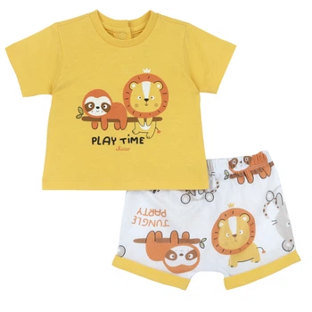 Костюм Chicco Play time: футболка та шорти, колір помаранчевий, розмір 56 (090.75865.049)