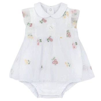 Платье-боди Chicco Ines, цвет белый, размер 56 (261.01480.033)