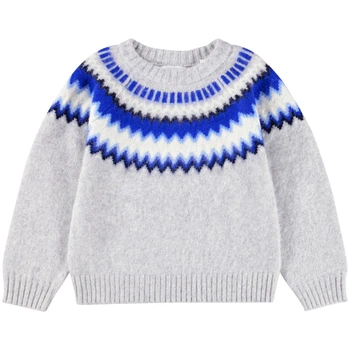 Джемпер вовняний Molo Baes wool Nordic Blues, колір сірий, розмір 110/116 (1W25K202.9600)