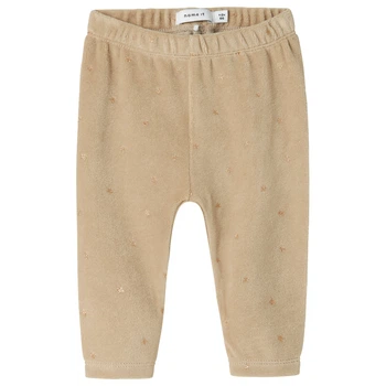 Велюровые брюки Name it Karla Beige, цвет бежевый, размер 62 (253.13246532.IFOS)