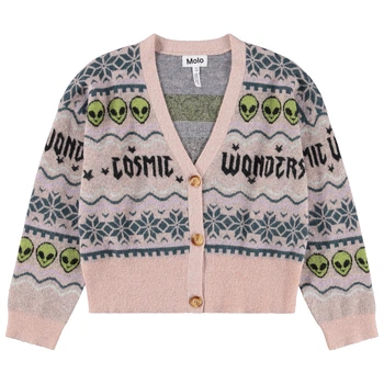 Кардиган Molo Gilly Cosmic Wonders, колір рожевий, розмір 122/128 (2W25K314.4999)