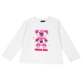 Реглан Chicco Teddy, цвет белый, размер 86 (091.00740.031)