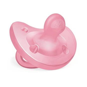Пустышка Chicco PhysioForma Soft, силикон, 6-16 мес., 1 шт., цвет розовый (73091.92)