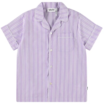 Рубашка Molo Rara Purple Rail Stripe, цвет сиреневый, размер 110/116 (2S25C104.9376)