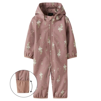 Комбинезон Name it Softshell Abigail, цвет розовый, размер 50/56 (253.13240632.WOOD)