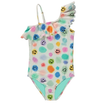 Купальник закрытый Molo Net Painted Dots, цвет бирюзовый, размер 128 (8S24P505.6990)