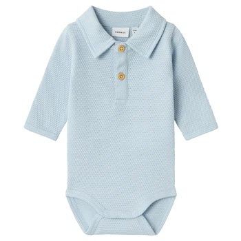 Боді Name it Mason Blue, колір блакитний, розмір 56 (251.13236005.NMIS)