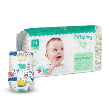 Подгузники Offspring Willy the Whale, размер M, 6-10 кг, 42 шт. (DP-OI-FAT-M42P-WTW)