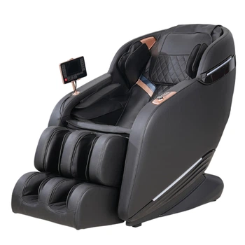 Массажное кресло ACTION A31 Premium Black с массажем для ног