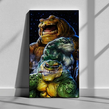 Интерьерная картина Боевые жабы, Battletoads, Nintendo, Sega, NES, 42×24 см (id1723)