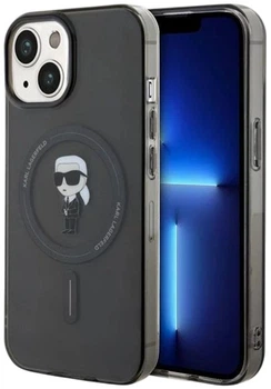 Панель Karl Lagerfeld IML Ikonik MagSafe для Apple iPhone 14 / 15 / 13 Black (3666339162115)