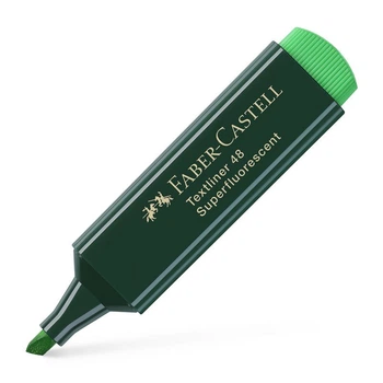 Маркер текстовильный Faber-Castell, 1-5 мм., Textliner 1548, Зеленый, (154863)