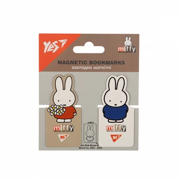 Закладки для підручників YES, 2 шт., Miffy, магнітні, (708398)