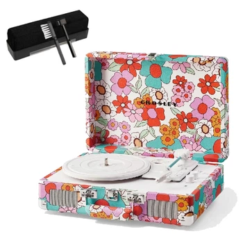 Вініловий програвач Crosley Cruiser Deluxe Groovy Floral+ у подарунок набір для чищення вінілу
