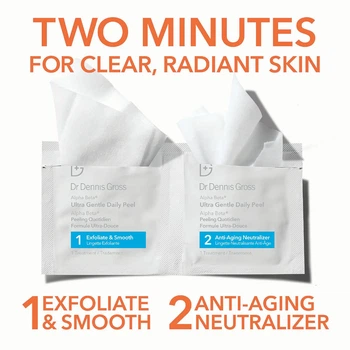 Пілінг для чутливої шкіри Dr. Dennis Gross skincare Alpha beta ultra gentle daily peel pads