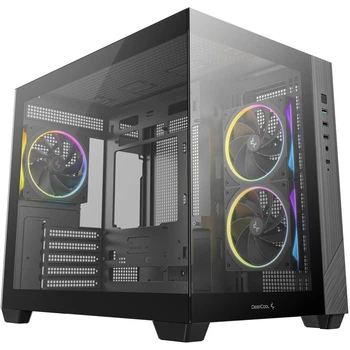 Корпус DeepCool CG330 3F Black (R-CG330-BKNGM3-G) без БЖ ( 21842 )