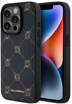 Etui Karl Lagerfeld Magsafe Karl Head do Apple iPhone 15 Pro Black (3666339252663)