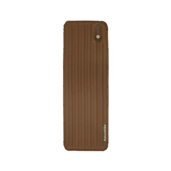 Матрас туристический надувной одноместный Naturehike CNK2450WS035 с помпой 198x68x9.5 см Brown (6927595796955)