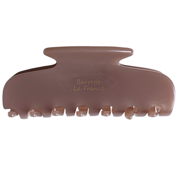 Краб для волос темно-бежевый Barrette La France Retro Acrylic Hair Clip 8.2 см