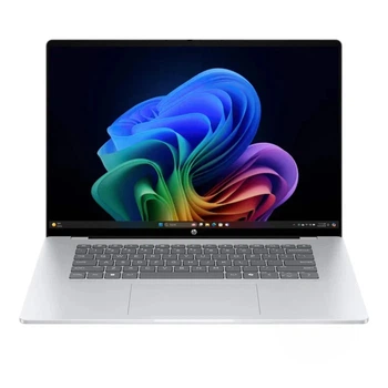 Ноутбук HP OmniBook 16-fb0135dx Silver 16" OLED 1920x1200 60 Гц / Qualcomm Snapdragon X Plus X1P-42-100 / Qualcomm Adreno / RAM 16 ГБ / LPDDR5x / SSD 1 ТБ / Windows 11 Home / 1.65 кг (BV9U6UA)