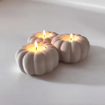 Подсвечник декоративный в виде тыквы-Pumpkin Light | стильный осенний декор для дома