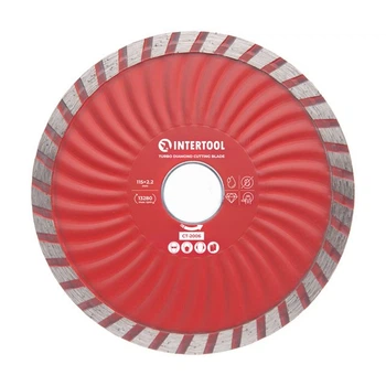 Диск отрезной алмазный Turbo, 115 мм, 22-24%, 13280 об/мин INTERTOOL CT-2006