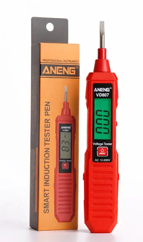Умная индукционная тестер-ручка ANENG VD807 / Цифровая измерительная ручка, Red