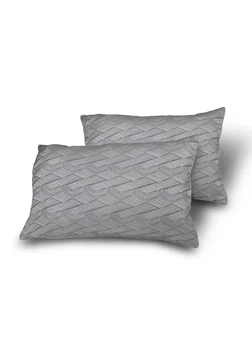 Комплект декоративних подушок Firanka Geometric 50х31см 2шт сірий з бежевим (п_0876)