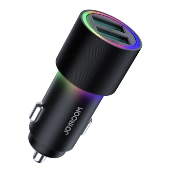 Автомобільний зарядний пристрій Joyroom JR-CL10 2USB 4.8A 24W Black