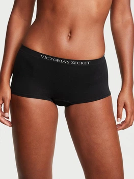 Женские трусики Victoria's Secret (2526697785821) Seamless Boyshort XS черные