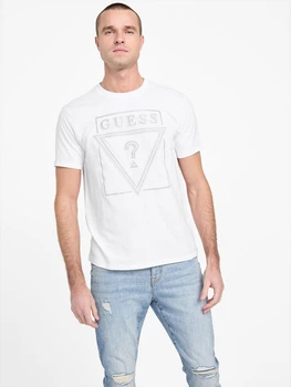 Мужская футболка Guess (7620837402544) Eco Itzel Logo M белая