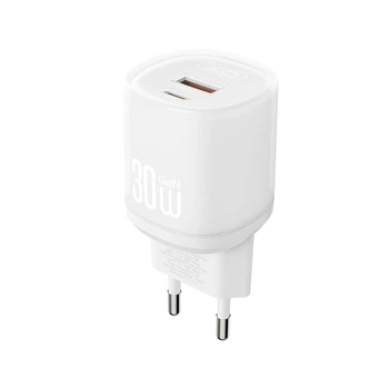 Сетевое зарядное устройство XO L151 30W 1xUSB-A+1xUSB-C Белый (XO-L151-White)