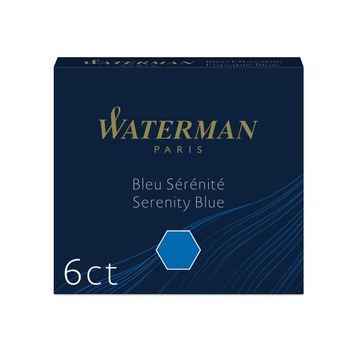 Картридж для ручки WATERMAN, 6 шт., Mini, Синий, (52 012)