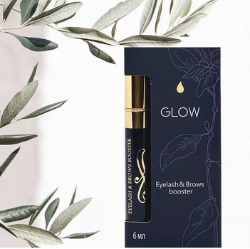 Сироватка для росту брів і вій олія усьми GLOW Eyelash&Brows Booster