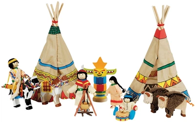 Obóz indiański Goki Indian Camp 14 elementów 51911 (4013594519113)