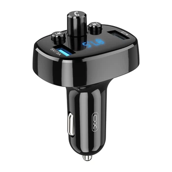 FM-трансмиттер автомобильный XO BCC02 Bluetooth / 2xUSB Черный