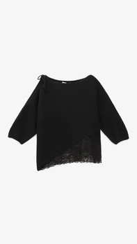 Джемпер однотонний жіночий Pomella 2661 One Size Чорний shop (2000999492754)