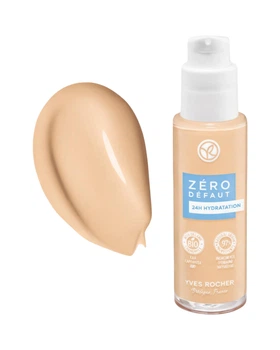 Увлажняющая тональная основа Оттенок: «Beige 150 / Бежевый 150» Yves Rocher, Zero Defaut 24H Hydratation «Нуль недостатков 24 часа» 30 мл Fond de Teint Longue Tenue, Enrichi En Camomille, тональный крем с ромашкой, средство Yves Rocher