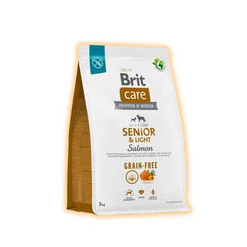Сухой беззерновой корм Brit Care с лососем для стареющих собак всех пород, 3 кг