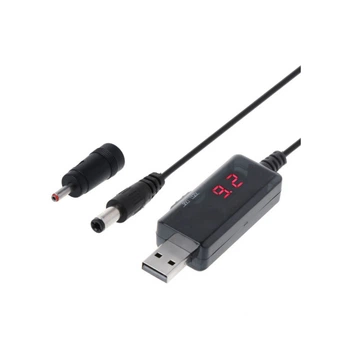 Кабель питания USB to DC 3.5x1.35mm + 5.5x2.1mm 9V-12V Dynamode (KWS-912V) (341364)