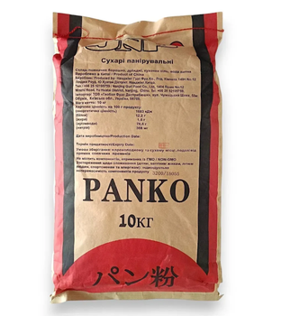 Панко сухари JNP 10 кг панировочные для жарки курицы рыбы овощей морепродуктов хрустящие Jasny