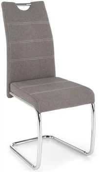 Стілець для кухні та вітальні Halmar K349 на полозках Сірий (5905248118577)